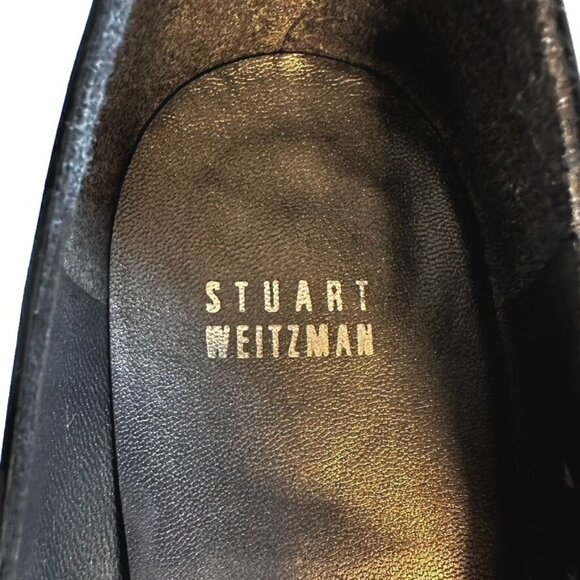 STUART WEITZMAN Black Patent Leather Peep Toe Heels 9M Classic Dress Pumps Luxe - Picture 9 of 9
